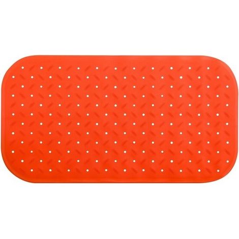 Tapis Fond de baignoire antidérapant Caoutchouc CLASS 36x65cm Orange MSV