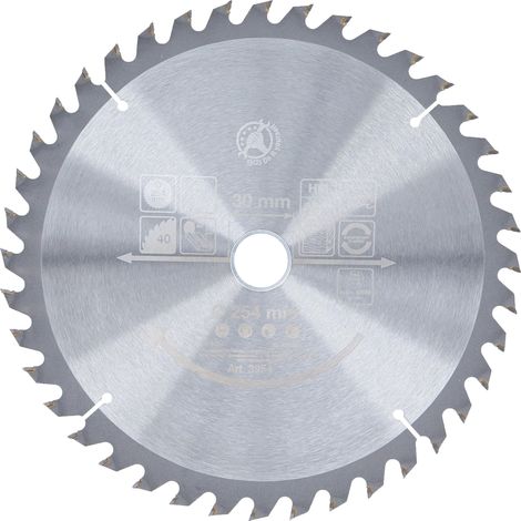 Diy 3954 Lame de scie circulaire en métal dur Ø 254 x 30 x 3,2 mm 40 dents (1/2)