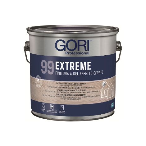 GORI 99 Extreme 9900 Incolore 5 L - Finitura a gel effetto cerato per tutti i legni esterni