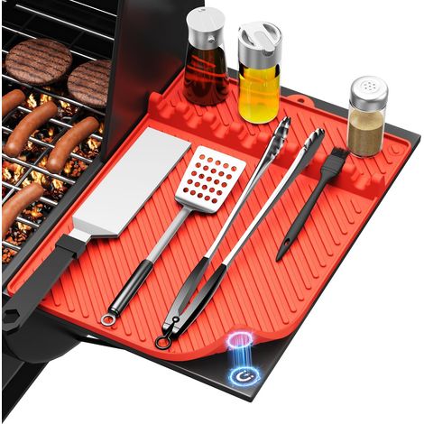 Filiyano-Plaque de cuisson en silicone pour Blackstone - Tapis de cuisson magnétique en silicone pour accessoires Blackstone, tapis de rangement pour (1/5)