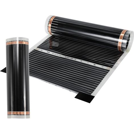 Randaco Heizfolie Fußbodenheizung Infrarot-Elektroheizung, 220W/m2, für 2m2 geeignet, Heizfolien-Set, 2x0.5m pro Stück (1/5)