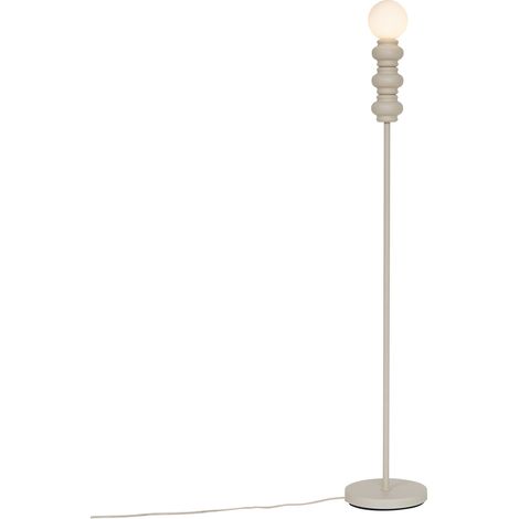 QAZQA Lampada da terra fedde - Retrò - Vetro - Beige/Bianco - Oblungo Max. 1 x Watt