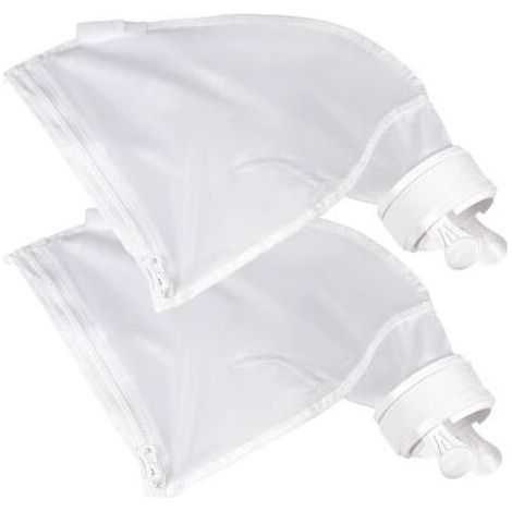 Sac de Nettoyeur de Piscine, pour Polaris 280, 480, Sacs à glissière en Nylon Blanc Tout Usage(2pk) (1/5)