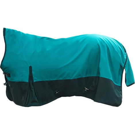 125 cm, blu cobalto/grigio: Coperta da paddock per cavalli modello Glasgow impermeabile 1200D imbottitura 100g (1/5)