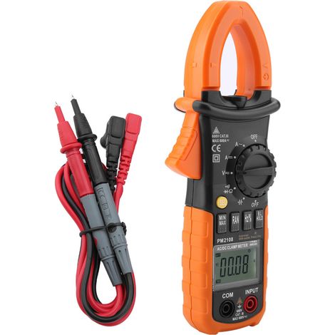 PEAKMETER PM2108 Tragbares digitales AC/DC-Zangenmessgerät Multimeter Strom Spannung Widerstand Tester (1/5)