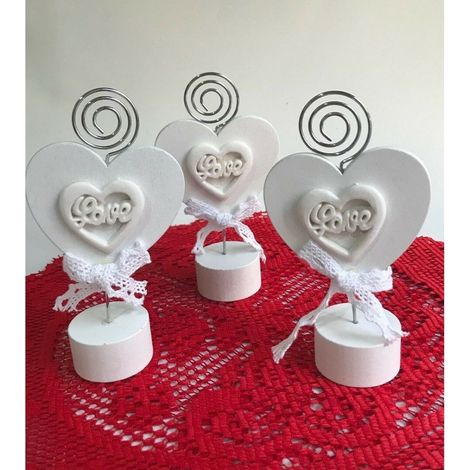 TrAdE Shop Traesio - Porta Foto Cuore A Spirale Fotografie Decorazioni Casa Portafoto Per Deco - (1/3)