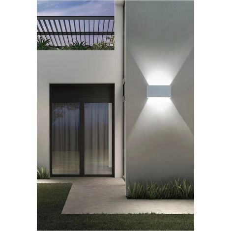 Applique Led Luce Bianca Lampada Da Parete Doppia Emissione Faretto 24 W Bianco (1/4)