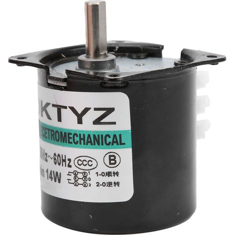 Moteur synchrone AC 220V 20tr/min, réducteur à aimant permanent, axe excentrique, accessoire pour mini moteur, faible vitesse, rotation lente, pièce détachée. (1/5)