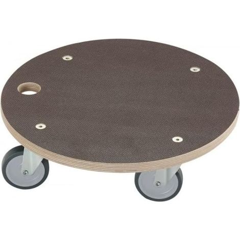 Plaque de sérigraphie Dörner + Helmer, aide au transport Maxi-Soft Eco, rouleaux TPE 75 mm, capacité de charge 200 kg, Ø 380 mm
