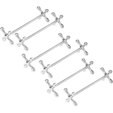 6 pièces zinc alloy chopsticks rest spoons stand forks couteaux support (1/5)