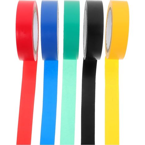 Bande adhésive en PVC résistante et polyvalente, 5 rouleaux (1/5)