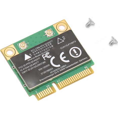 Carte réseau Mini PCIe double bande WiFi Bluetooth 4.2 433 Mbps, adaptateur réseau sans fil haut débit pour Windows 7, 8 et 10 (1/5)
