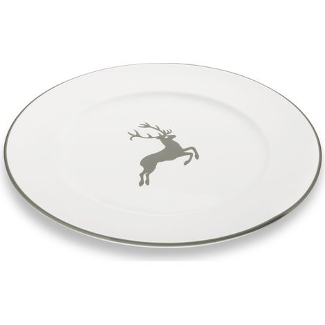 Gmundner Keramik Grauer Hirsch, Assiette plate Gourmet (Ø 29cm) (1/2)