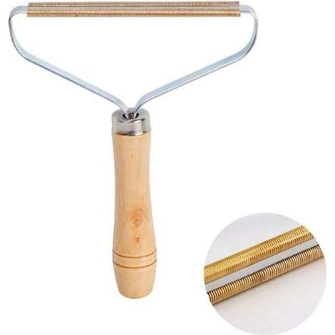Brosse - BW10607 - Éliminateur de peluches - Laine - Bois - Pour petits chiens et chats (1/4)