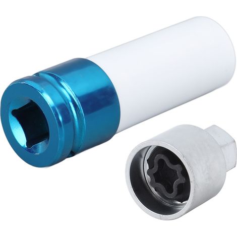 Clé de verrouillage de roue antivol pour Mercedes Benz, numéro 304, douille incluse, outil de démontage d'écrous de sécurité, remplacement de clé à ergot, 5 pièces, acier robuste, usage auto. (1/5)