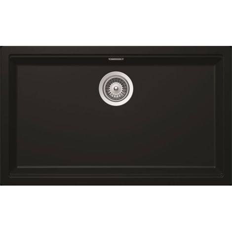 Schock Einbaubecken Cristadur Kiruna N-100 XL A Black Edition Exzenterbedienung (1/2)