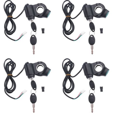 Ricambi per cilindro di accensione a 4 pin per scooter elettrico, interruttore di avviamento per scooter elettrico, adatto per M4