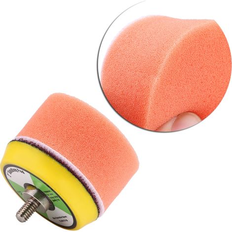 Lot de 17 tampons éponge 2 pouces pour polissage voiture, kit de polisseuse avec disques abrasifs mousse, accessoires de lustrage auto (1/5)