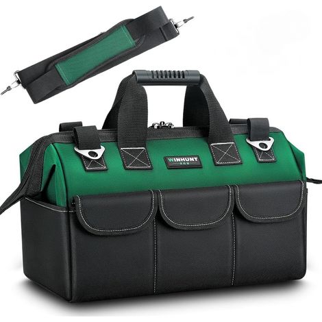 13-Zoll-Werkzeugtasche – robuster Werkzeugtaschen-Organizer – breite Öffnung – kleine Multifunktionstasche – Elektriker-Einkaufstasche