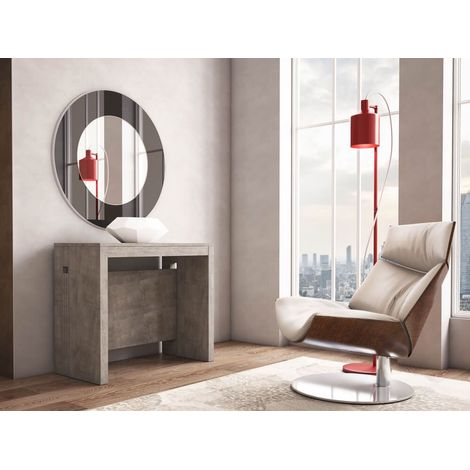 Consolle CLEVER con allunghe incorporate Cemento (1/3)
