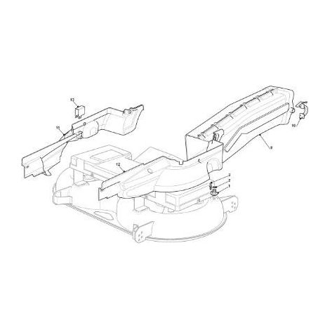 CARTER PROTEZIONE CINGHIA SX 122HE (MOA) ORIGINALE STIGA - 325060153/0