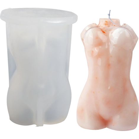 Moule Silicone Corps Humain 3D pour DIY Résine, Bougies, Chocolat et Savon - Modèles Femme et Homme (1/5)