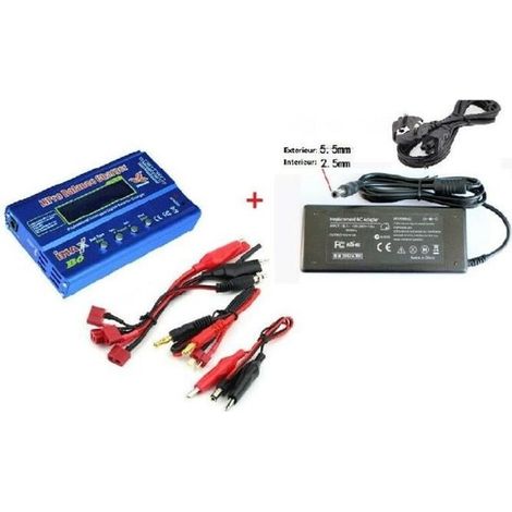 IMAX B6AC 80W RC Lipo Batterie Balance Chargeur + Adaptateur Secteur 15V 6A (1/4)