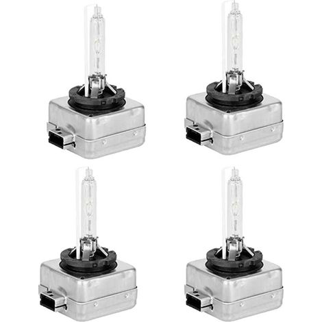 4 Stück Gilt für Xenon-Vorschaltgerät 9285141294, für Philips Xenstart 9285 141 294, 2 Stück Glühbirnen, wasserdichter, hellweißer Xenon-Ersatz für D1S 12 V 6000 K 35 W (1/4)