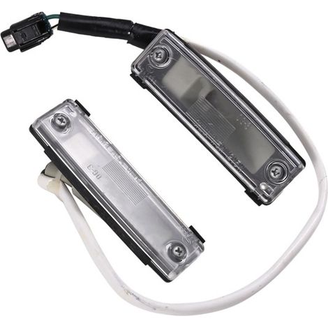 One set of license plate lights (81270-60110, 81270-0G010) is suitable for Toyota Land Cruiser vehicles of models 90-98. (1/4)