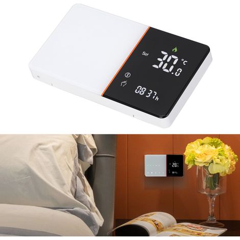 BHT-005GBLW WIFI 16 A elektrischer Heizungsthermostat, intelligentes Thermostatventil für Fußbodenheizung, 95-240 V Regler, mobile Anwendung, 5+1+1 (6 Perioden) Zeitprogrammierung, LCD-Bildschirm. (1/5)