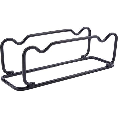 Support pour haltères - Rack pour poids - Support Halter - Support de Étagères de rangement - Support Musculation - 25 x 11 x 10 cm - Zwart - Fer - Pour haltères d'un diamètre inférieur à 11 cm (1/5)