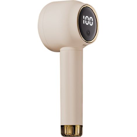 Decapante de telas de 6 cuchillas con pantalla LED, recargable por USB – Para ropa, mantas, sofás, cortinas – 500 mAh, 21 cm, malla de seguridad (1/5)