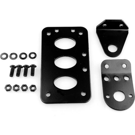 Support de plaque d'immatriculation à montage latéral, support de plaque d'immatriculation de moto feu arrière support horizontal vertical support de plaque d'immatriculation de moto (1/5)