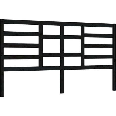 Testiera per dormire accessorio per camera da letto 206 x 4 x 104 cm in legno di pino nero TDL0202137