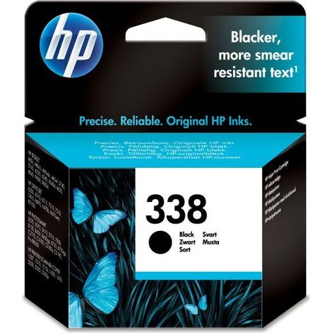 HP 338 Black Original Ink Cartridge Cartuccia d'Inchiostro 1 pz Resa Standard