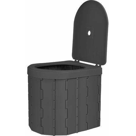 Toilette Portable Camping, Urinoir Unisexe pour Voiture, Toliet pour Hommes et Femmes, Seau Hygiénique pour Voiture, Noir (1/4)