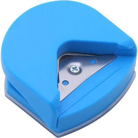 Outil de découpe de cartes photo à coins arrondis pour loisirs créatifs, scrapbooking et bricolage - Accessoires de bureau et d'entreprise - 1 pièce (bleu) (1/5)
