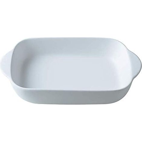 blanc Petits plat four rectangulaire en céramique pour four-plat à gratin/lasagn-23x 12,5 cm(550ML) (1/5)