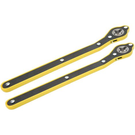 FOREHILL Paire de clés à cliquet pour cric de voiture de 13,4 pouces, outil de réparation pour écrous de roue de pneu à économie de main-d'œuvre pour voitures, SUV, camions (1/2)