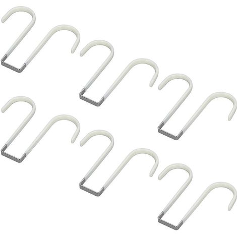 Türhaken-Set mit 6 doppelseitigen Haken für Handtücher, Kleiderkränze, Garderobe und Hüte im Badezimmer