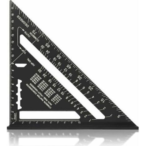 Equerre Menuisier MULTI FONCTIONS Metal Aluminium Regle Équerre Trusquin Guide Raporteur Angle 45 90 Degres/Outillage Charpentier/Outil Traçage Guidage Menuiserie Bois (1/5)