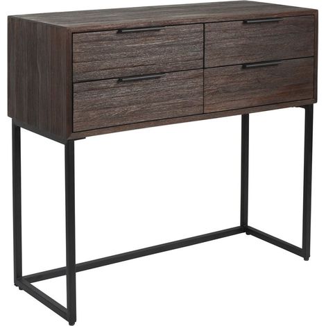 Buffet et Bahut, Cabinet déco en bois de teck recyclé - Webster S Marron en Wood, BOITE A DESIGN (1/5)