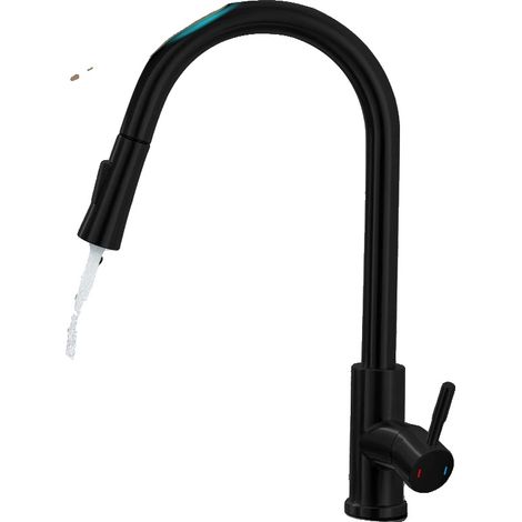Robinet de cuisine, contrôle tactile, bec rétractable, CF04044LB (1/2)