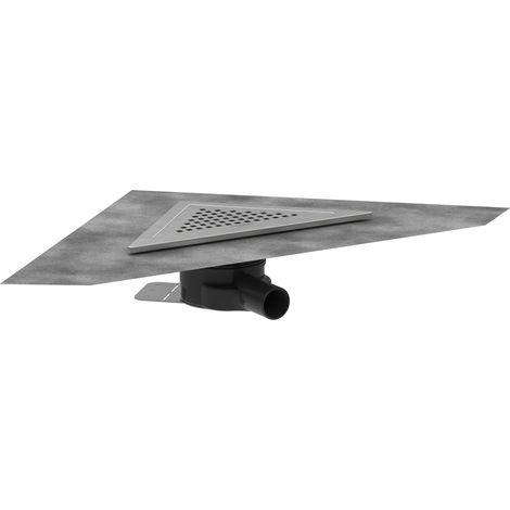 hansgrohe RainDrain Corner, set complet dévacuation ponctuelle,