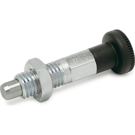 Ganter Norm elementi GN 717 – 5 di M10 X 1 BK ST – Resto Bulloni, Argento, 2 pezzi