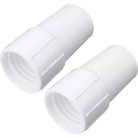 2PCS Raccords De Piscine Tuyau D'aspirateur De Piscine Raccord D'entrée Du Skimmer Connecteur Pour Tuyau D'aspiration Adaptateur De Vide Remous Faire Tourner Détergent Blanche (1/5)