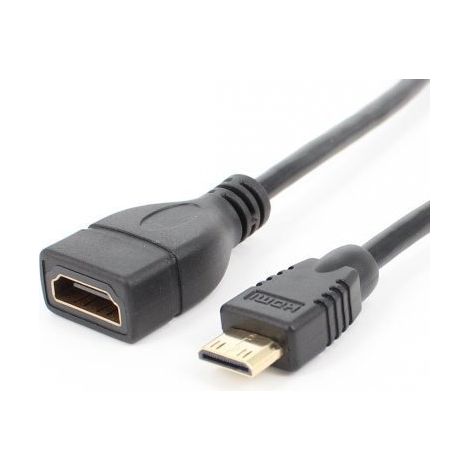 Mini-HDMI-Stecker auf HDMI-Buchse Adapterkabel (C-Stecker auf A-Buchse) für hochauflösende Monitore (1/5)