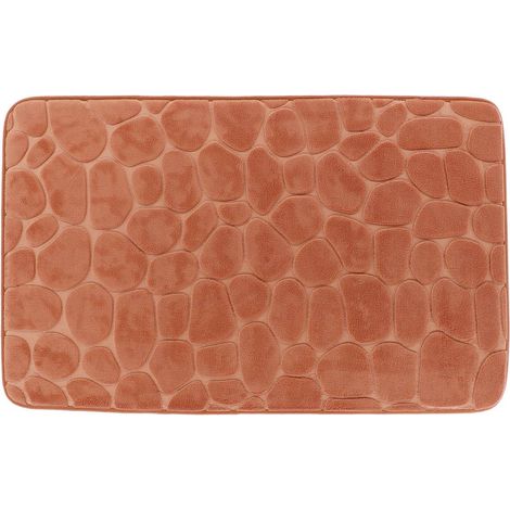 Tapis de salle de bain Cuivre en Microfibre à mémoire de forme 50 x 80 cm - TENDANCE (1/3)