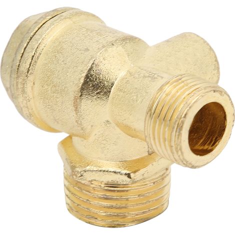 5 Stück Rückschlagventile für Luftkompressoren, 1-Wege, 1/2 x 3/8 x 10 Zoll, Innengewinde, Zinklegierung, Zubehör für kleine Luftpumpen (1/5)