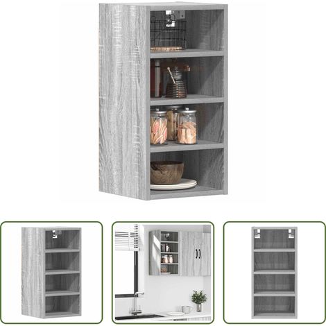 Küchenregal - Hängeschrank Riga Grau Sonoma 30x29,5x60 cm Holzwerkstoff (1/5)